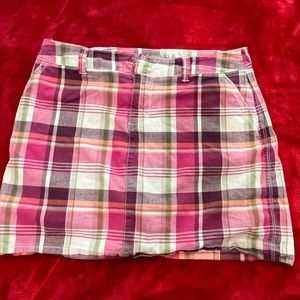 Y2k/90s plaid miniskirt size 8